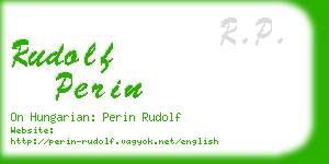 rudolf perin business card